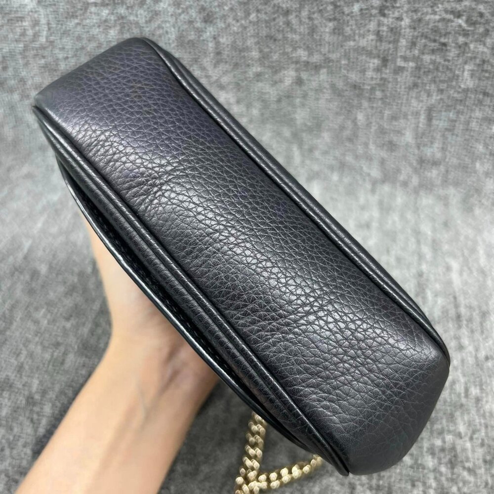 100% Authentic  Gucci Soho on Chain Crossbody Bag - Picture 3 of 16